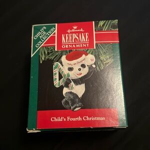 1990 vintage hallmark keepsake ornament “child’s fourth Christmas”